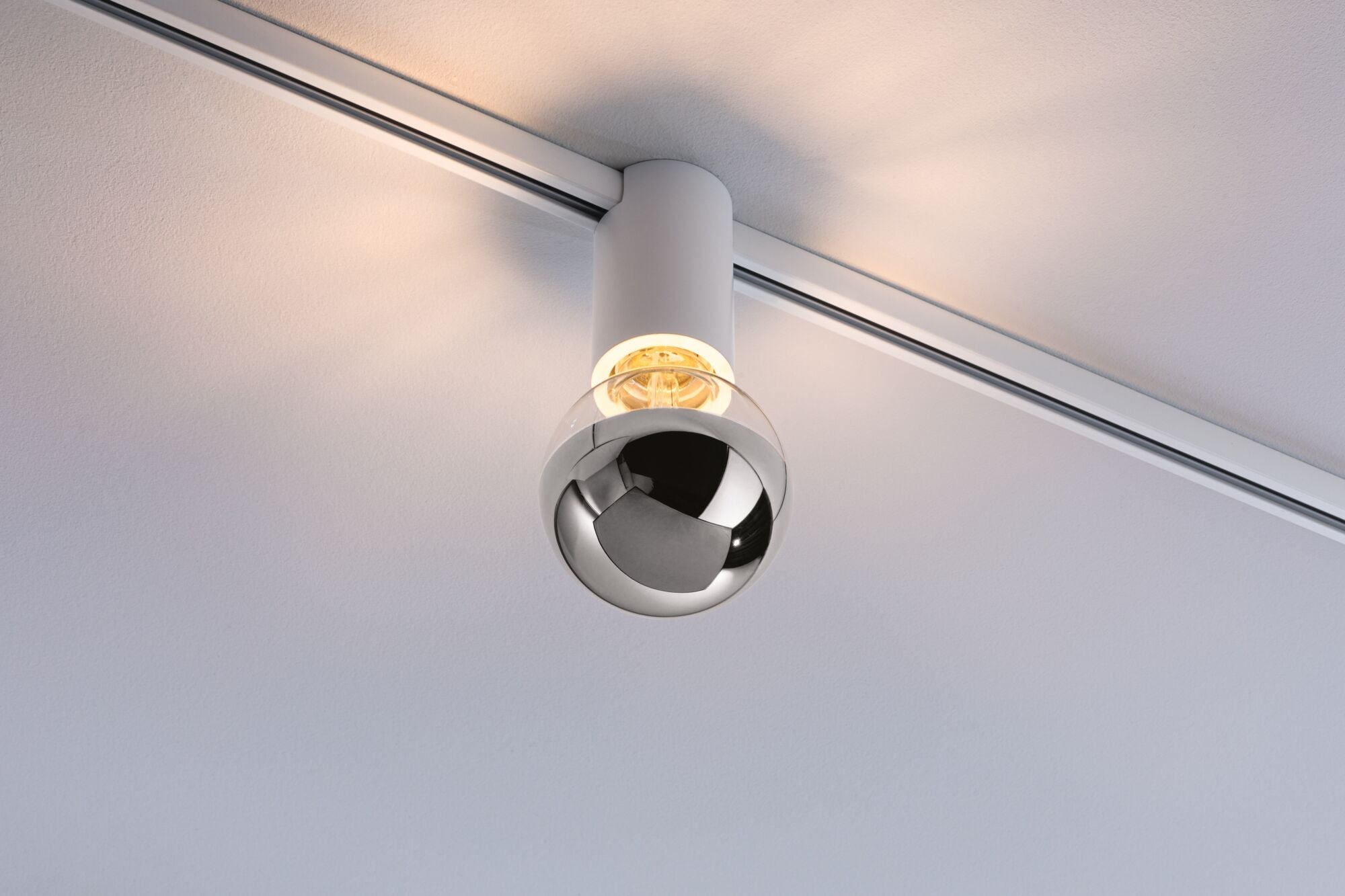 URail Schienenspot Socket E27 max. 20W dimmbar 230V Signalweiß - Paulmann - 95702