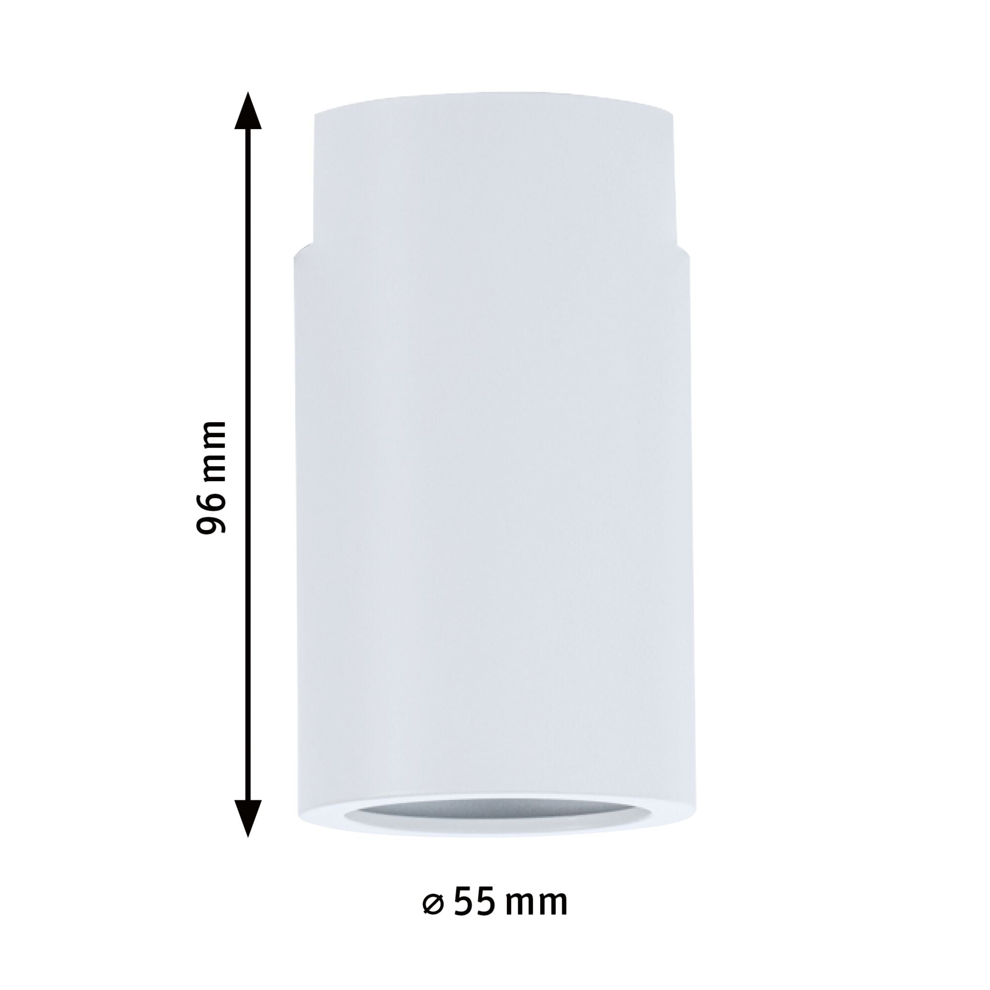 URail Schienenspot Socket E27 max. 20W dimmbar 230V Signalweiß - Paulmann - 95702