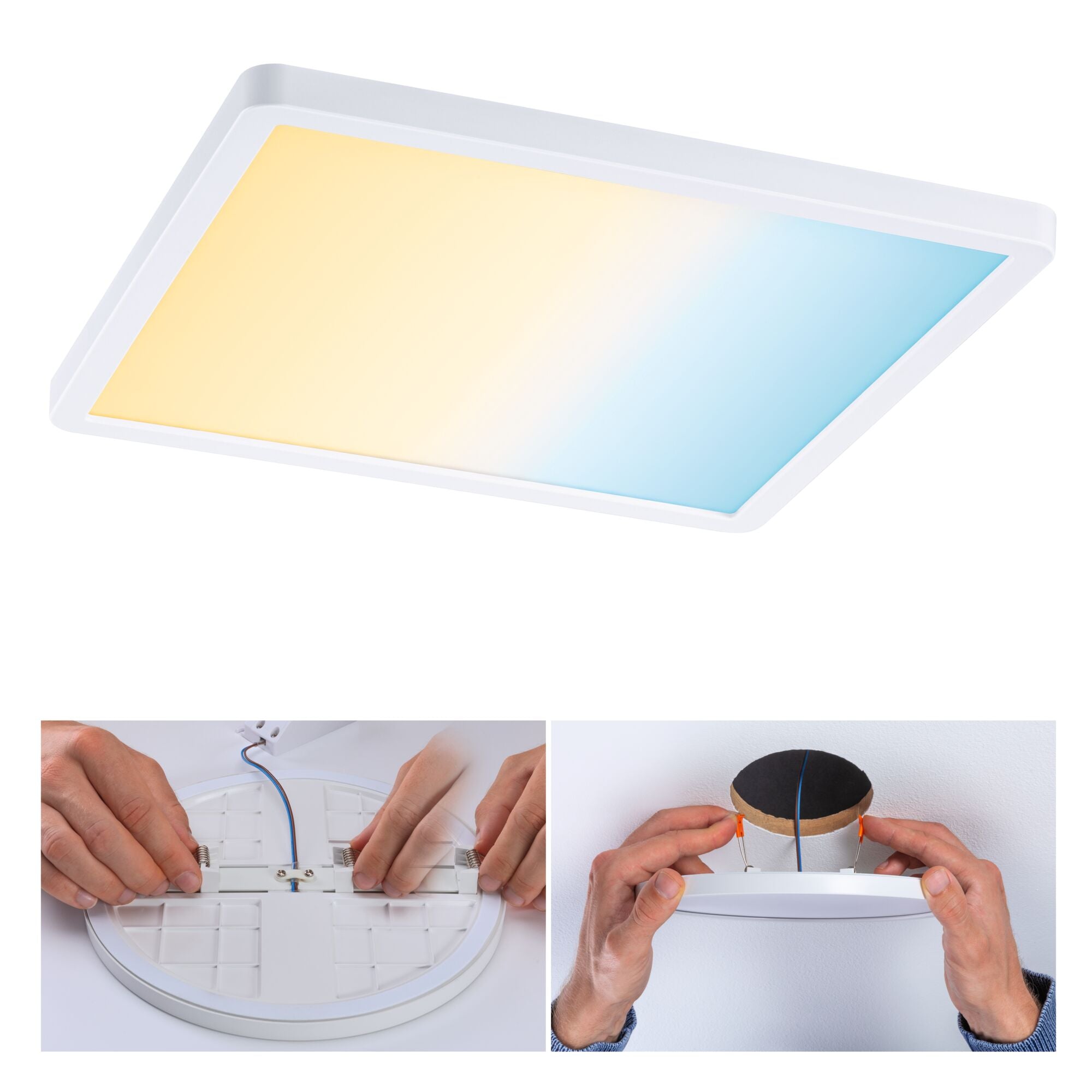 VariFit Areo IP44 eckig 230x230mm 16W 1400lm Tunable White Weiß dimmbar - Paulmann - 93048
