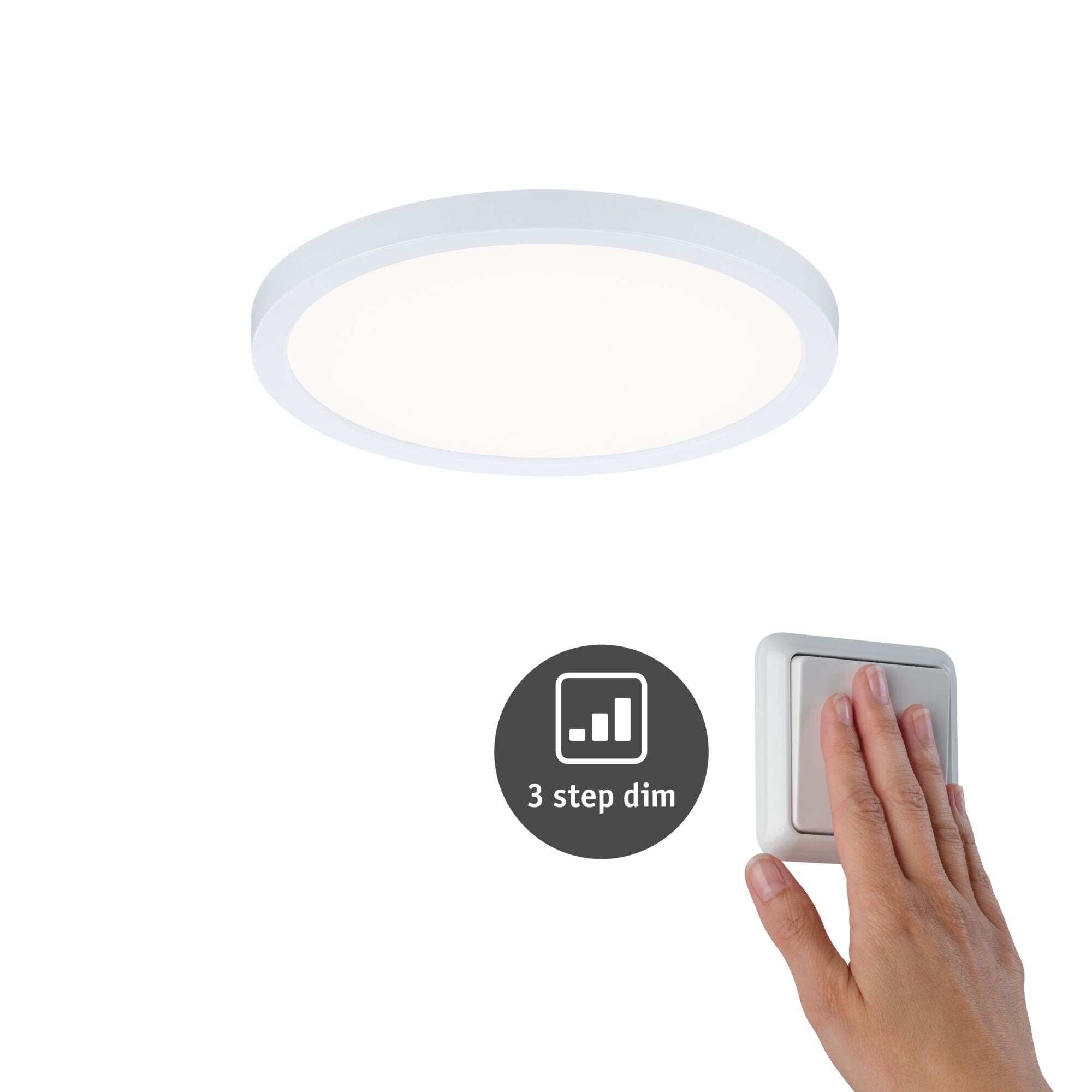 VariFit Areo IP44 rund 175mm 13W 1200lm 4000K Weiß dimmbar - Paulmann - 93055