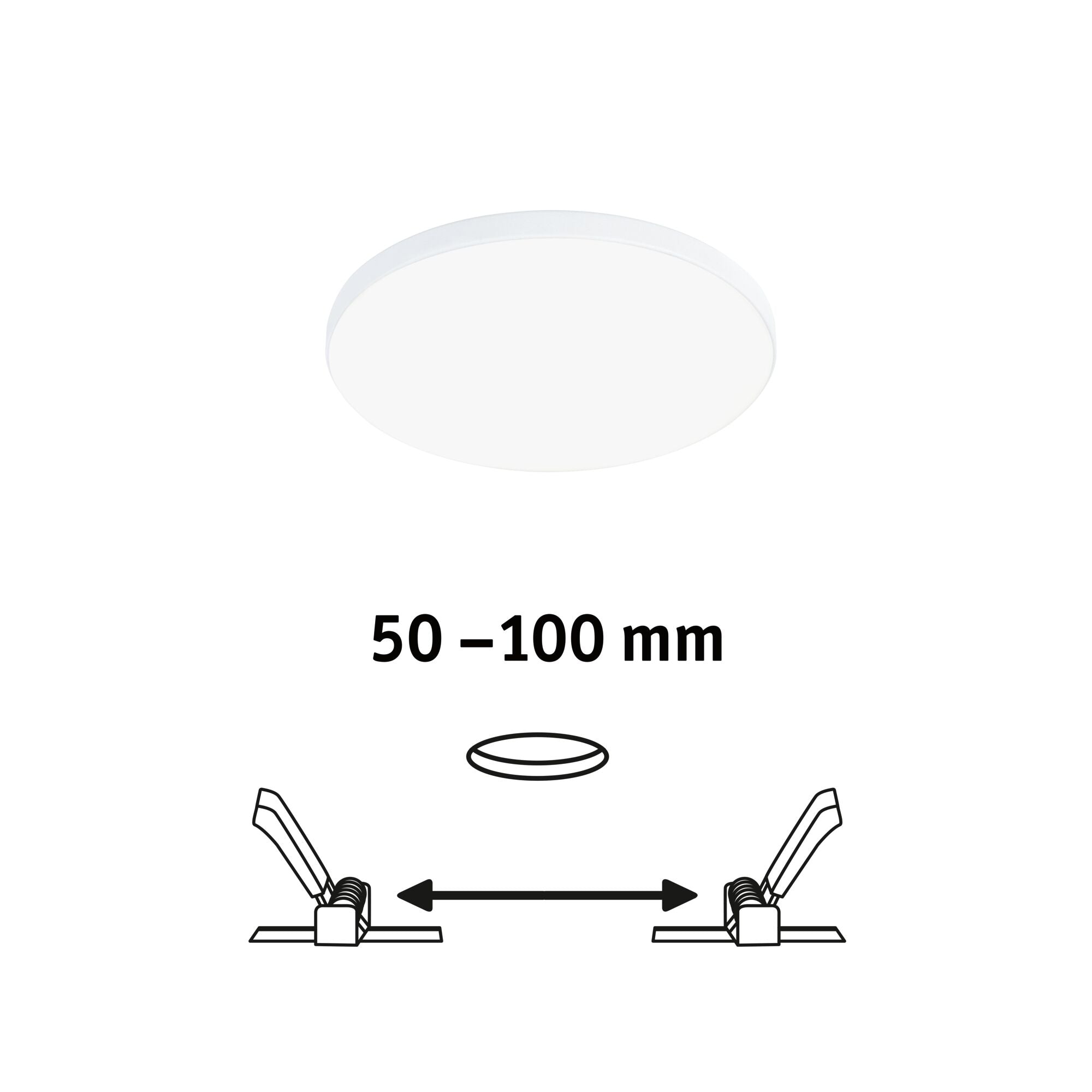 VariFit Veluna Edge IP44 rund 120mm 8,5W 650lm 4000K Weiß - Paulmann - 79933