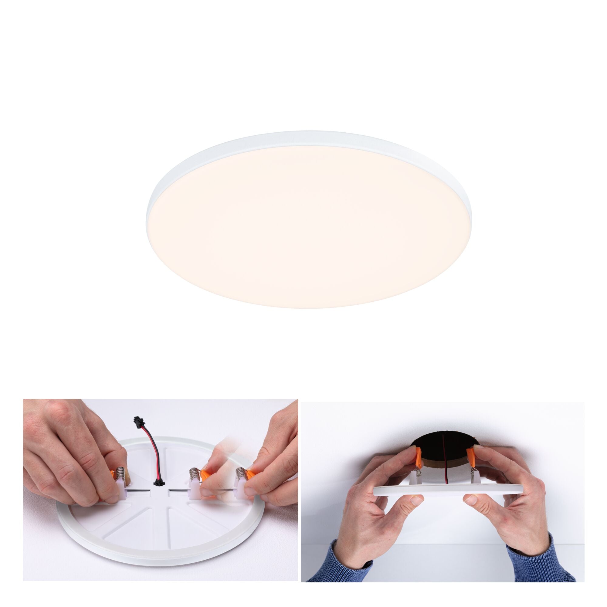VariFit Veluna Edge IP44 rund 160mm 12W 1100lm 3000K Weiß - Paulmann - 79940