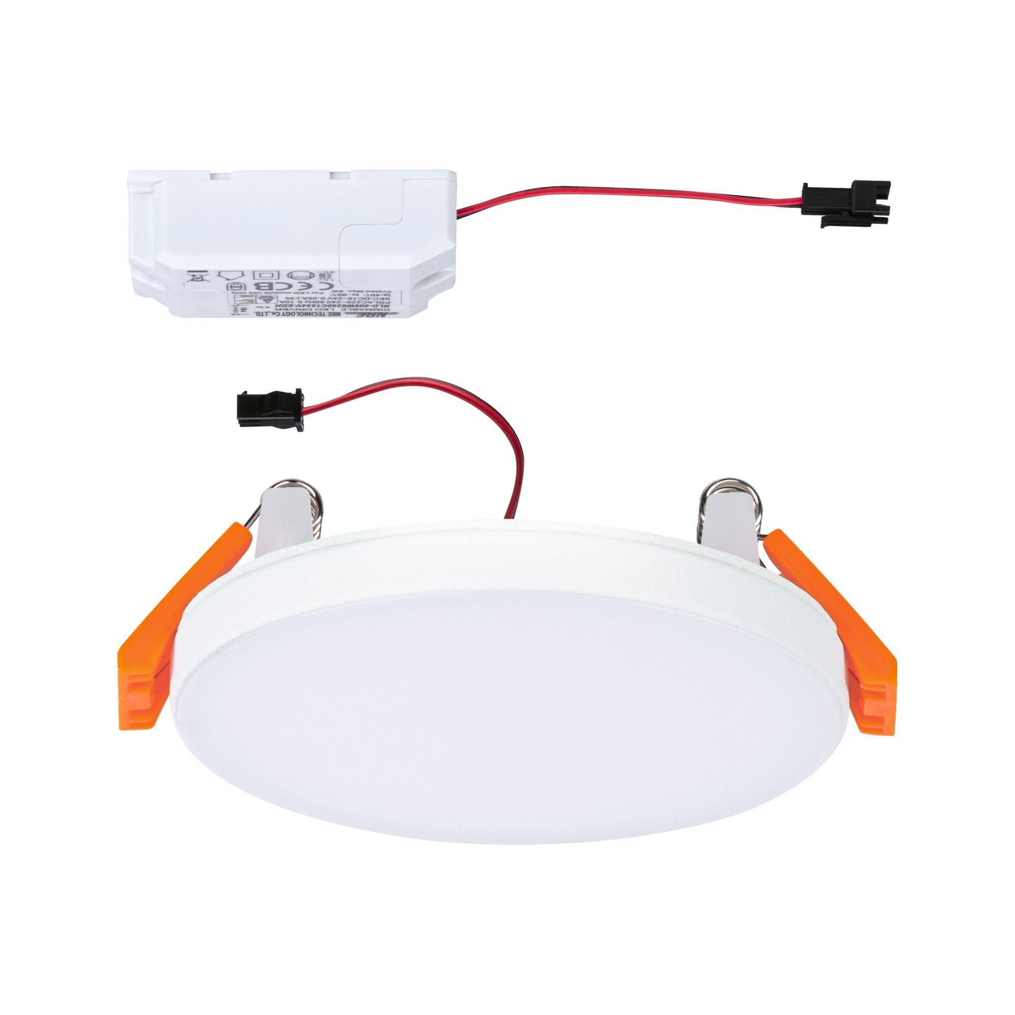 VariFit Veluna Edge IP44 rund 90mm 6W 450lm 3000K Weiß dimmbar - Paulmann - 79944