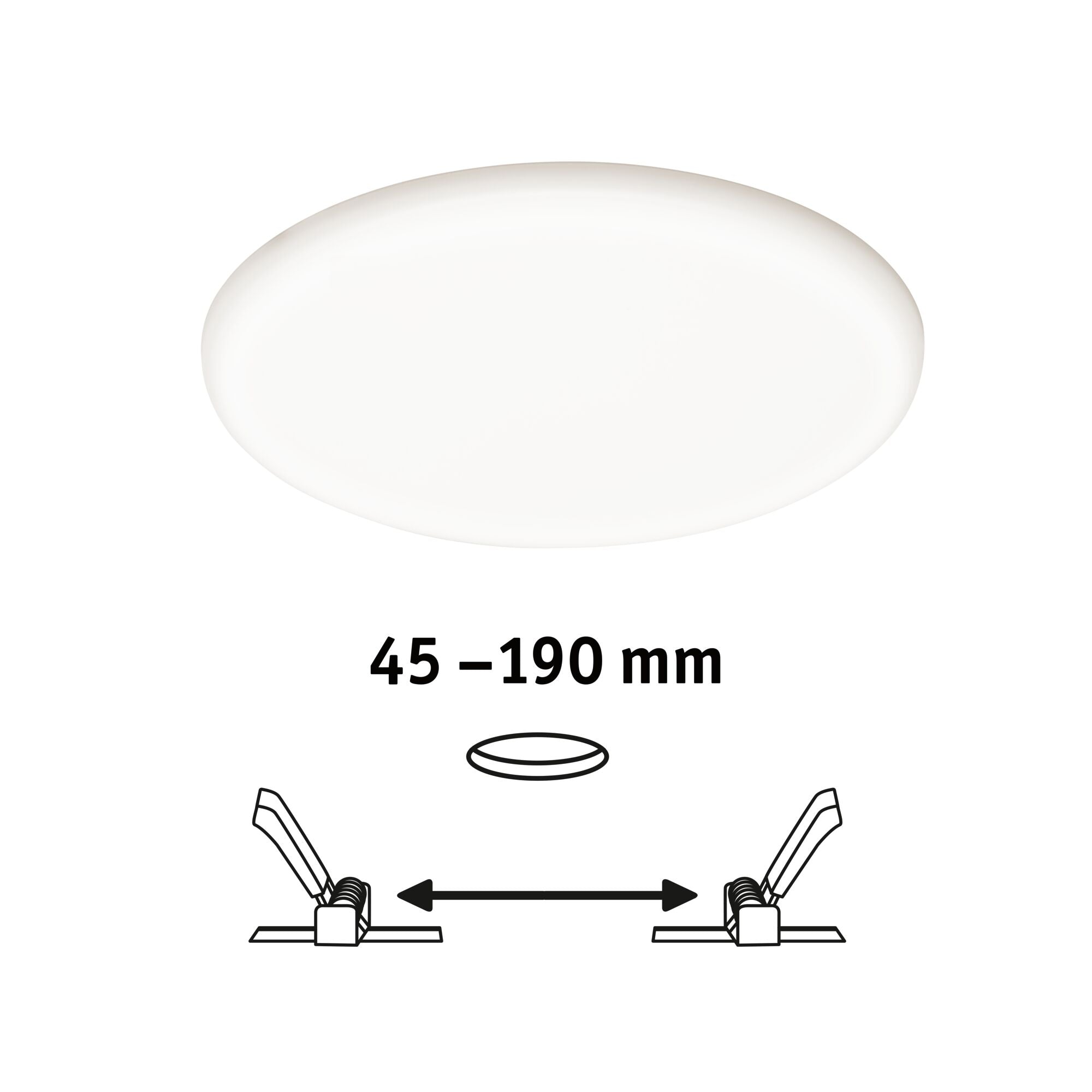 VariFit Veluna IP44 rund 215mm 22W 1700lm 4000K Satin dimmbar - Paulmann - 93068