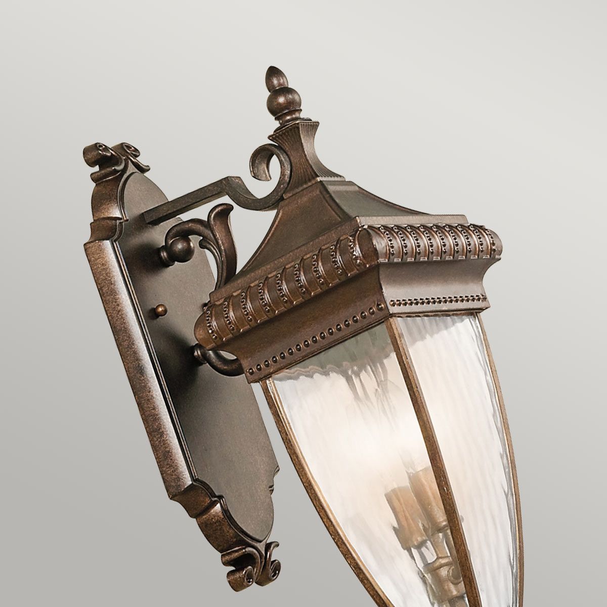 Venetian Rain Wandlaterne mit 2 Lichtern, mittlere Größe, gebürstete Bronze - Elsteadlighting - KL - VENETIAN2 - M
