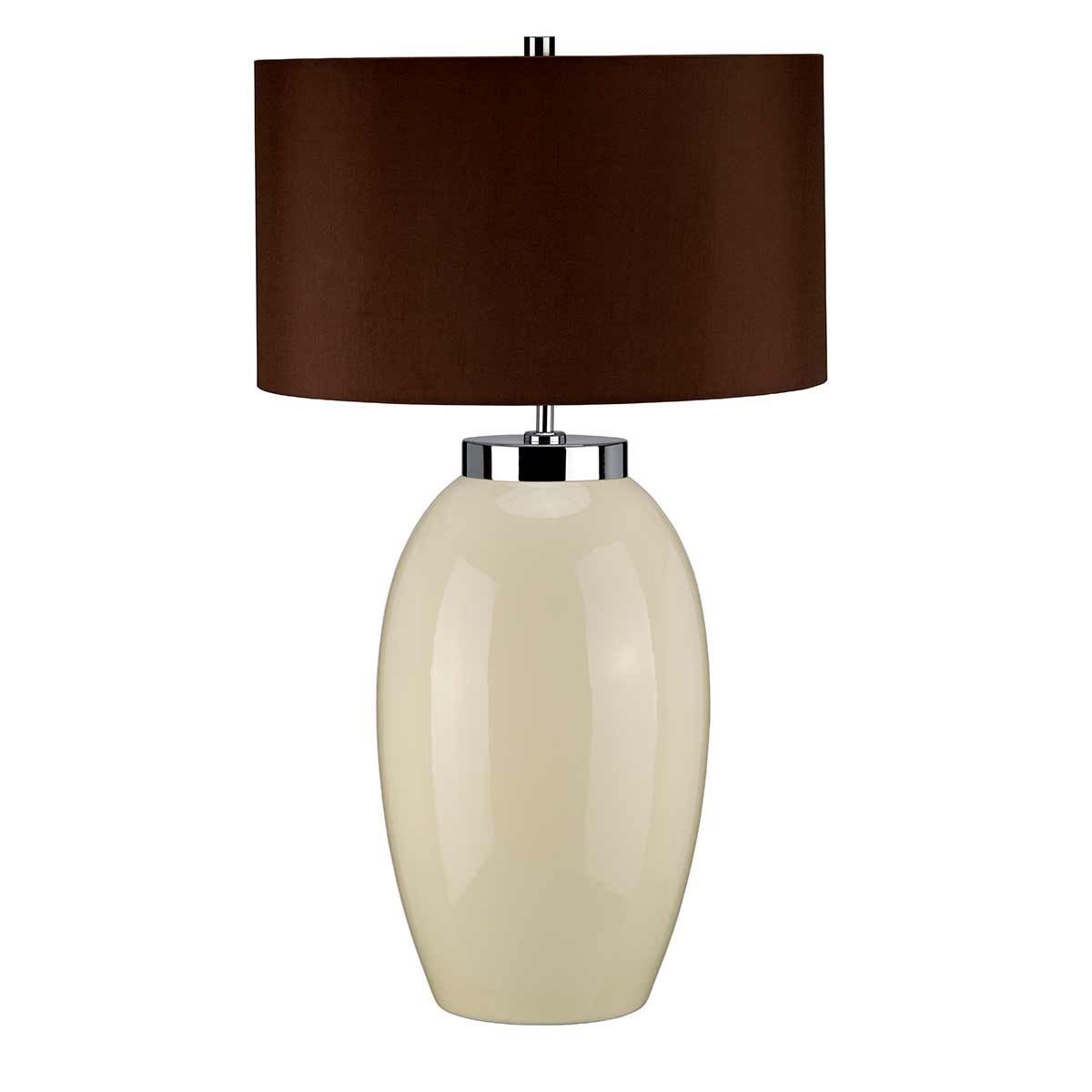 Victor Tischlampe, groß, 1 Licht, Creme
