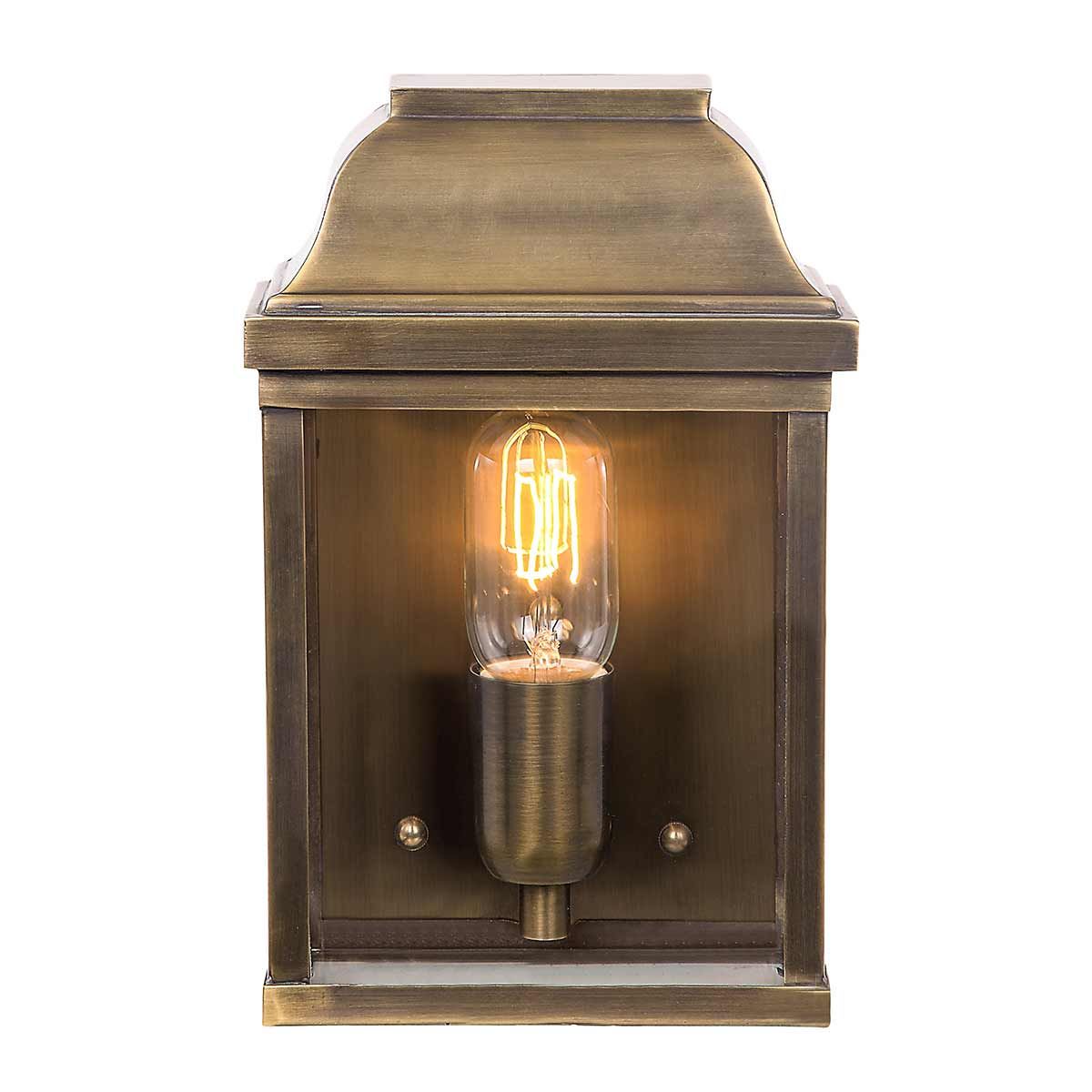 Victoria 1 - flammige Wandlaterne - Gealtertes Messing - Elsteadlighting - VICTORIA - BR