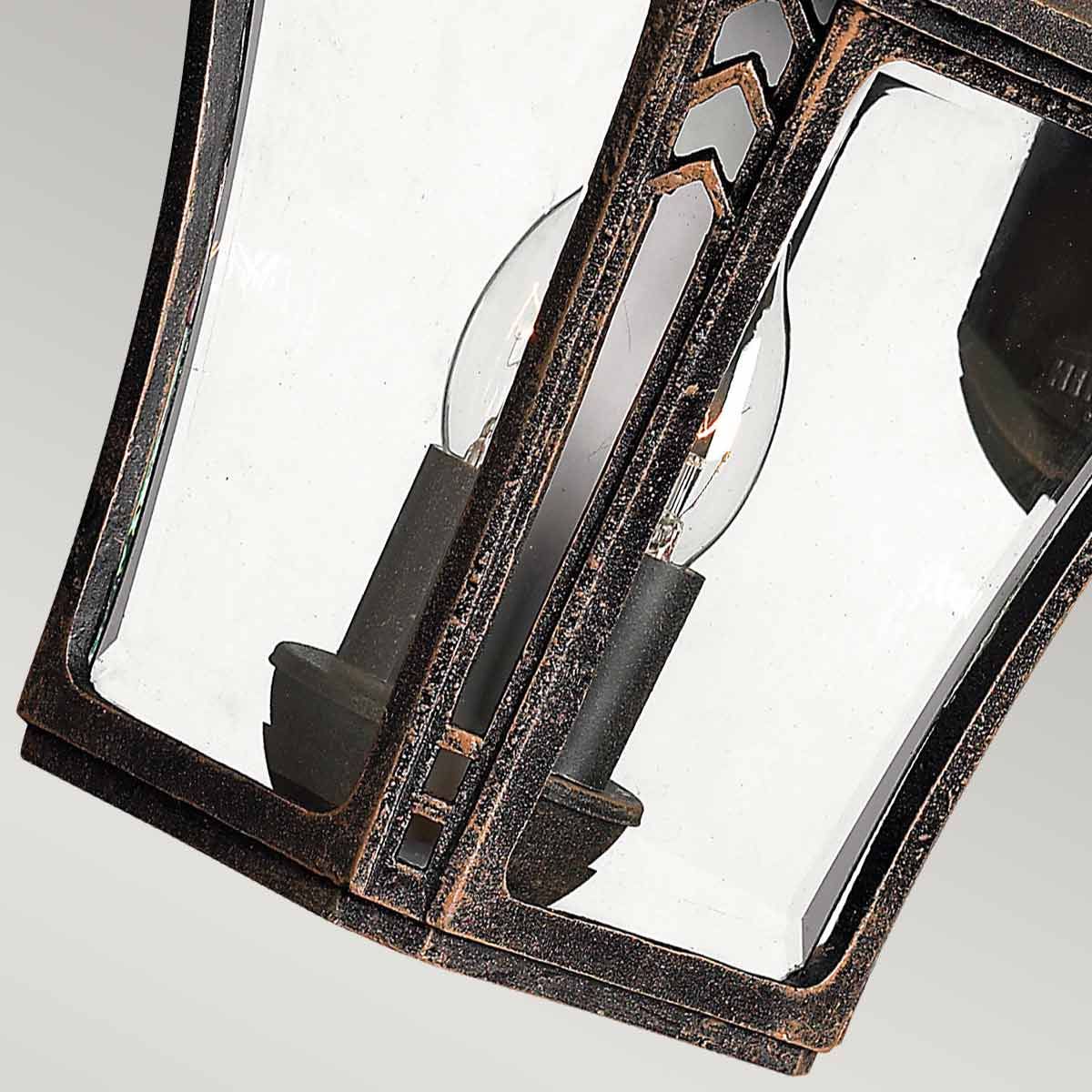 Wabash 2 - flammige mittelgroße Wandlaterne - Mokka - Elsteadlighting - HK - WABASH2 - M