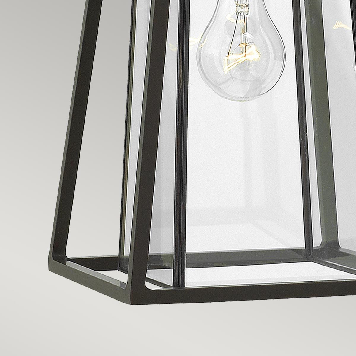 Walker 1 - flammige mittelgroße Wandlaterne - Buckeye Bronze mit Heritage Brass - Elsteadlighting - HK - WALKER2 - M