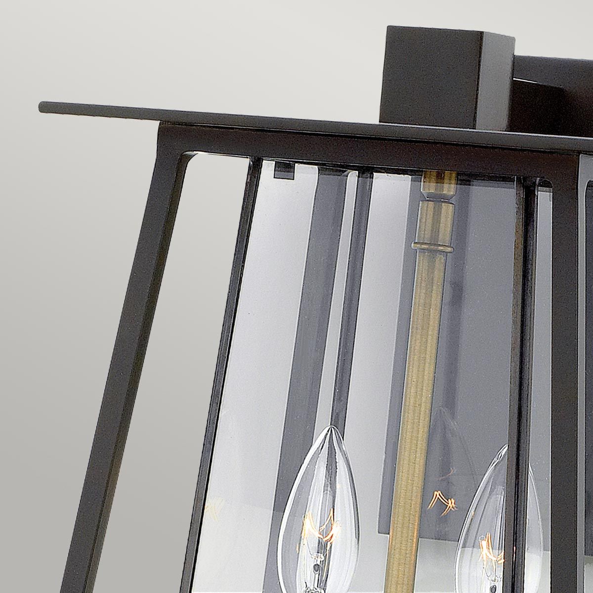 Walker 2 - flammige große Wandlaterne - Buckeye Bronze mit Heritage Brass - Elsteadlighting - HK - WALKER2 - L