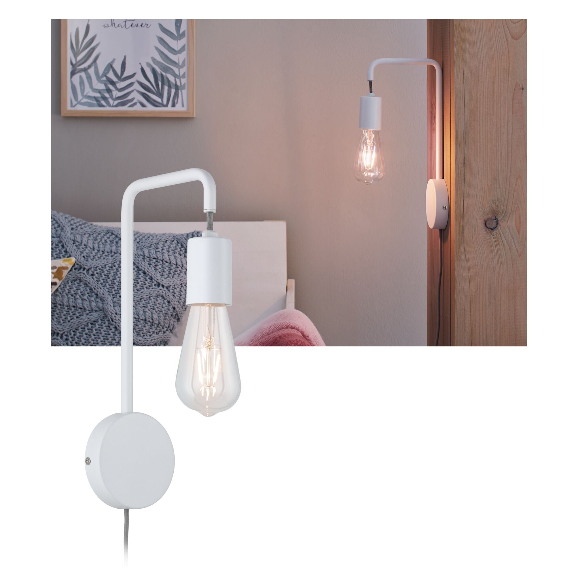Wandleuchte Calvani E27 230V max. 40W dimmbar Weiß - Paulmann - 79811