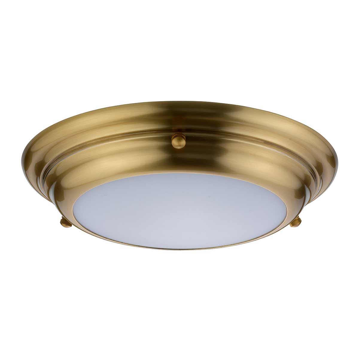 Welland 1-flammige Mini-LED-Deckenleuchte - gealtertes Messing