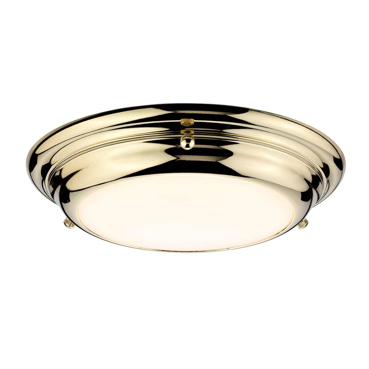 Welland 1-flammige Mini-LED-Deckenleuchte, Messing poliert