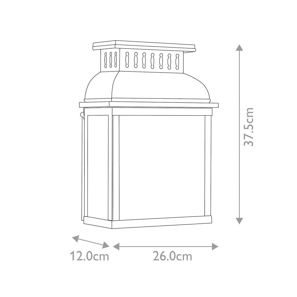 Westminster 1 - flammige Wandlaterne - Gealtertes Messing - Elsteadlighting - WESTMINSTER - BR