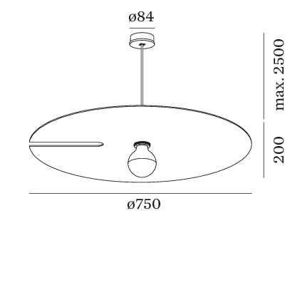 MIRRO SUSP. 3.0 E27