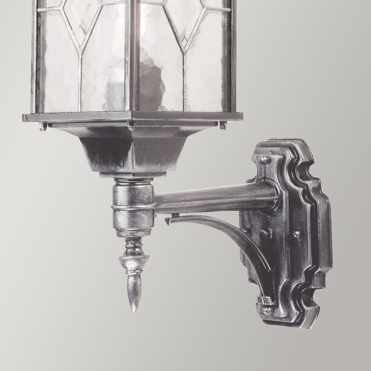 Wexford Wandlaterne mit 1 Licht, Schwarz/Silber - Elsteadlighting - WX1