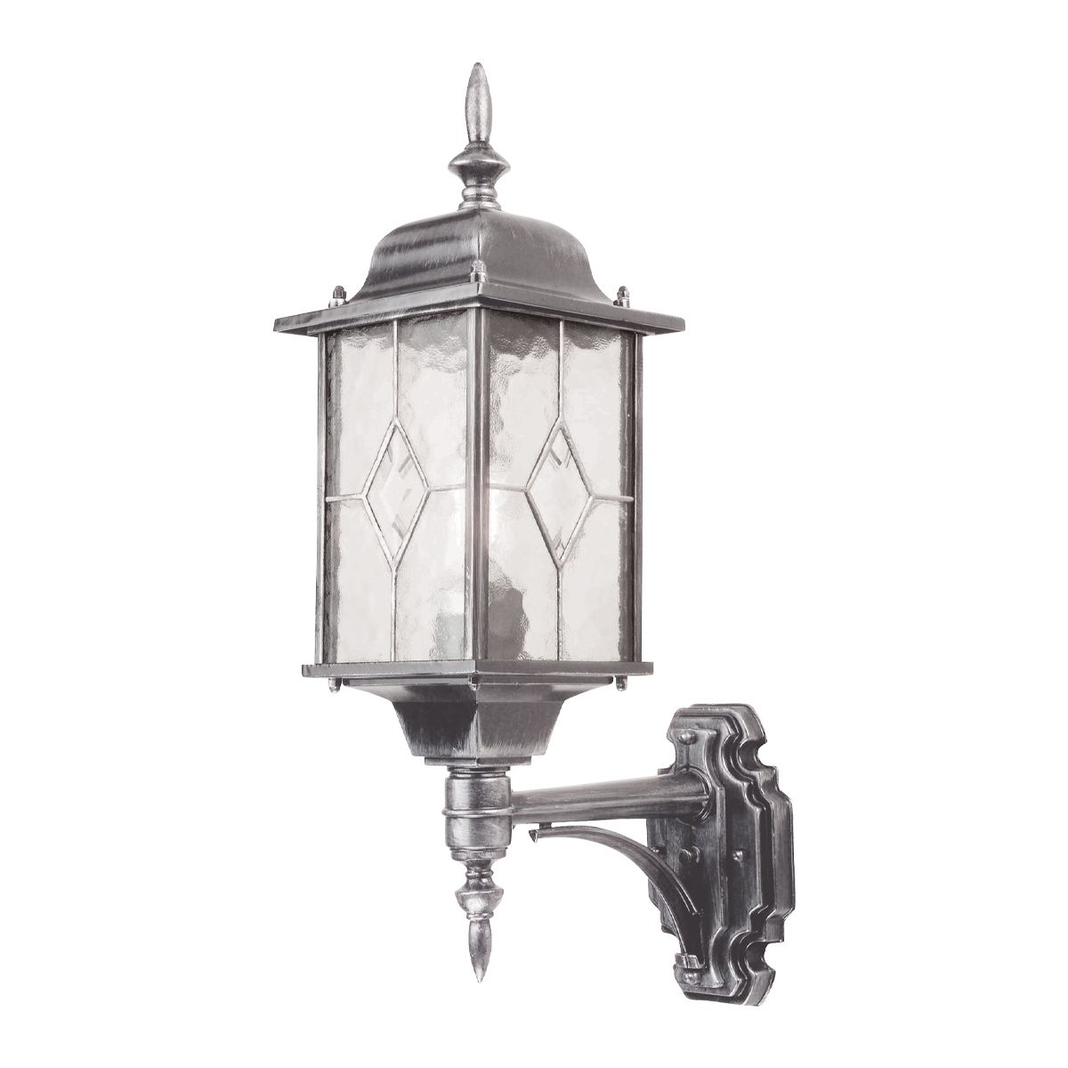 Wexford Wandlaterne mit 1 Licht, Schwarz/Silber - Elsteadlighting - WX1