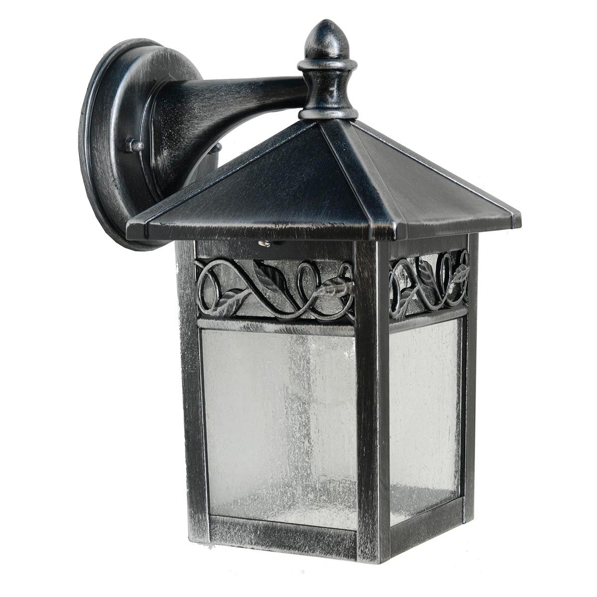 Winchcombe Wandlaterne mit 1 Licht, Schwarz/Silber - Elsteadlighting - GZH - WC2
