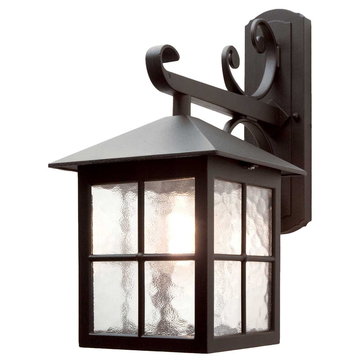 Winchester 1 - flammige Wandlaterne - Schwarz - Außenbereich - Elsteadlighting - BL19 - BLACK