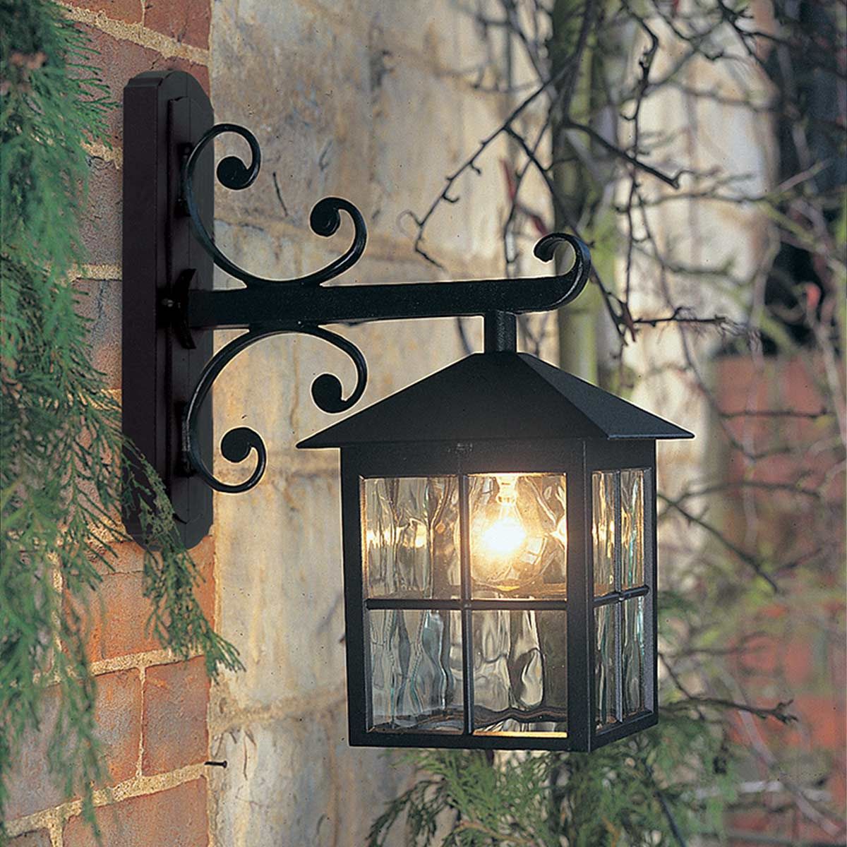 Winchester 1 - flammige Wandlaterne - Schwarz - Außenbereich - Elsteadlighting - BL19 - BLACK