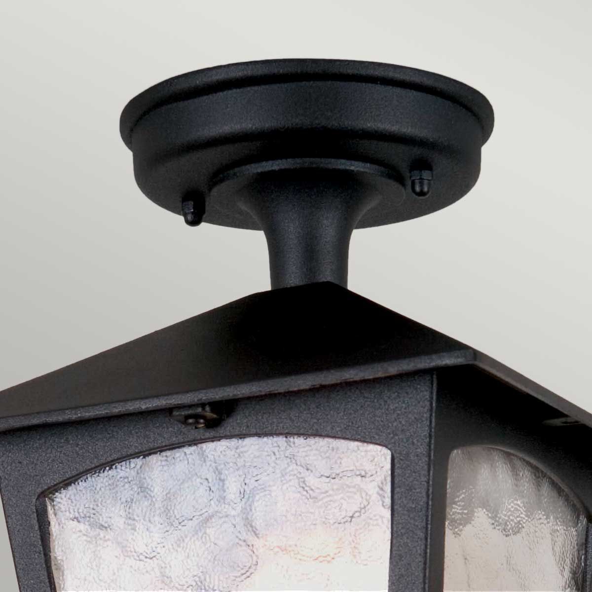 York Verandalaterne mit 1 Licht - Schwarz - Elsteadlighting - BL6A - BLACK