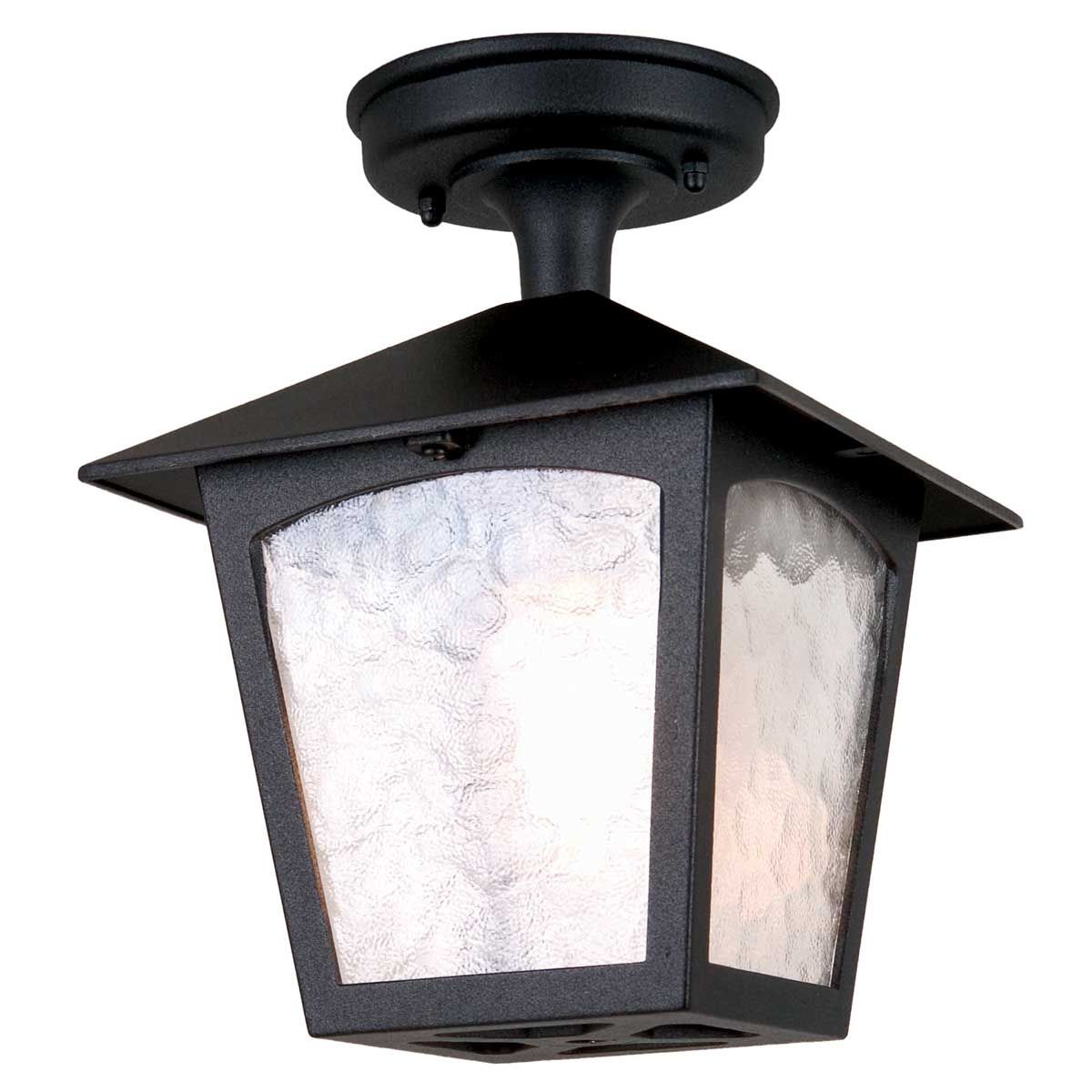 York Verandalaterne mit 1 Licht - Schwarz - Elsteadlighting - BL6A - BLACK